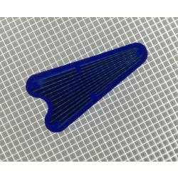 2" x 1" Arrowhead Transparent Starburst Dark Blue Playfield Insert