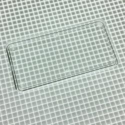 2-1/4" x 1-1/8" Rectangle Transparent Plain Clear Playfield Insert