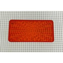 2-1/4" x 1-1/8" Rectangle Transparent Starburst Amber Playfield Insert