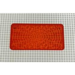 2-1/4" x 1-1/8" Rectangle Transparent Starburst Amber Playfield Insert