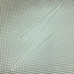 6-1/8" x 1-3/8" Lightning Bolt Transparent Ribbed Clear Playfield Insert