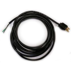 15 Foot Power Cord with Stripped End