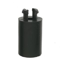 #6 x 0.541" Black Plastic Spacers With Mounting Notch