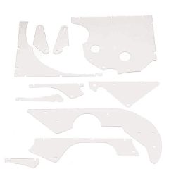 Bally Mr. & Mrs. Pac-Man Complete Clear Plastic Protector Set