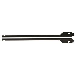 Data East Black Button Guard Side Rails With Hinge Notch/Cutout - Set of 2