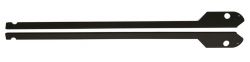 Data East Black Button Guard Side Rails With Hinge Notch/Cutout - Set of 2