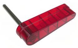 Bally Flipper Bat and Shaft - Transparent Red