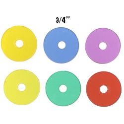 3/4" Colored Transparent Fender Washer