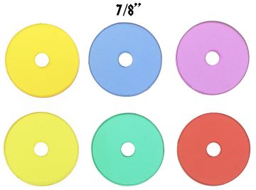 7/8" Colored Transparent Fender Washer