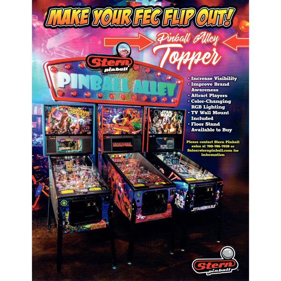 PAT_FLYER Stern Pinball Alley Topper Flyer