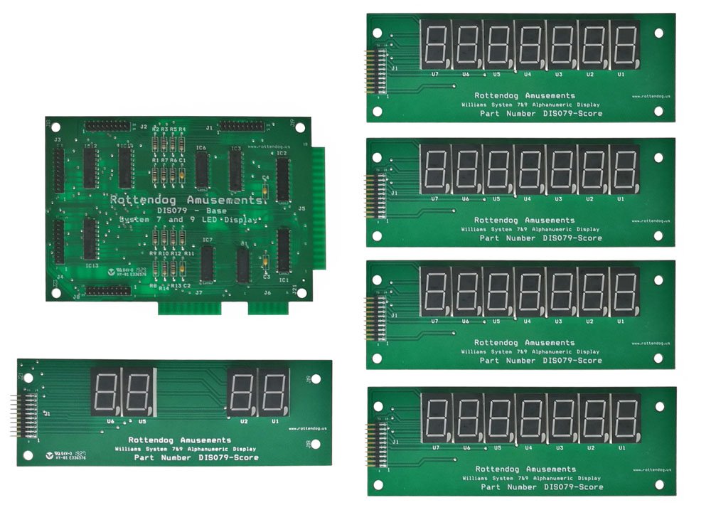 Rottendog Display Set for Williams Systems 6a, 7, & 9