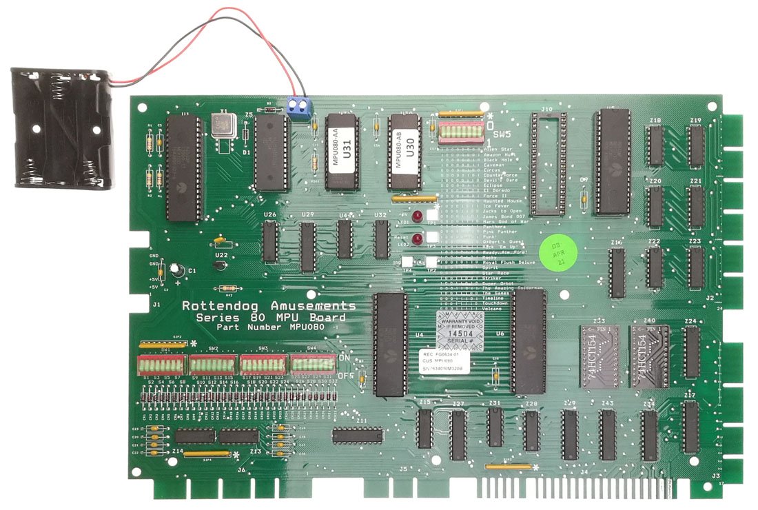 Rottendog Gottlieb System 80 MPU Board