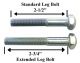 Extended Silver Leg Bolt - 2-3/4"