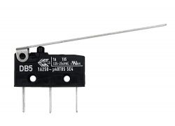 Sub-microswitch with 1.66" Straight Flat Actuator
