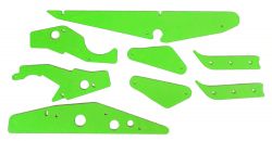 Attack From Mars Fluorescent Green Plastic Protector Set