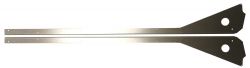 Raw Steel Triangular Button Guard Side Rail Set For Stern