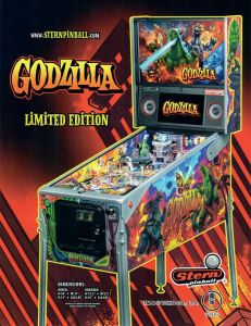 Godzilla Premium Pinball Machine from Stern