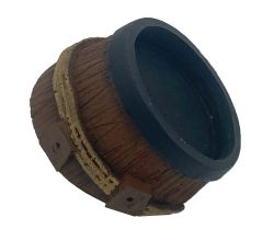 Hobbit Barrel Sculpture