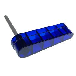 Bally Flipper Bat and Shaft - Transparent Blue