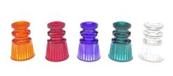 Plastic Translucent Double Star Posts  1-1/16" Tall