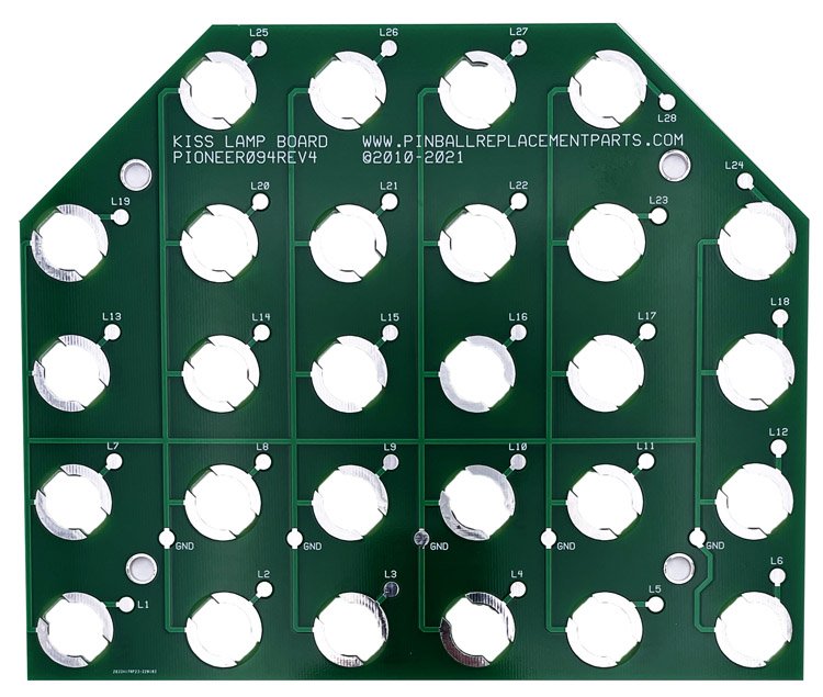Bally KISS Playfield Lamp Board Kit