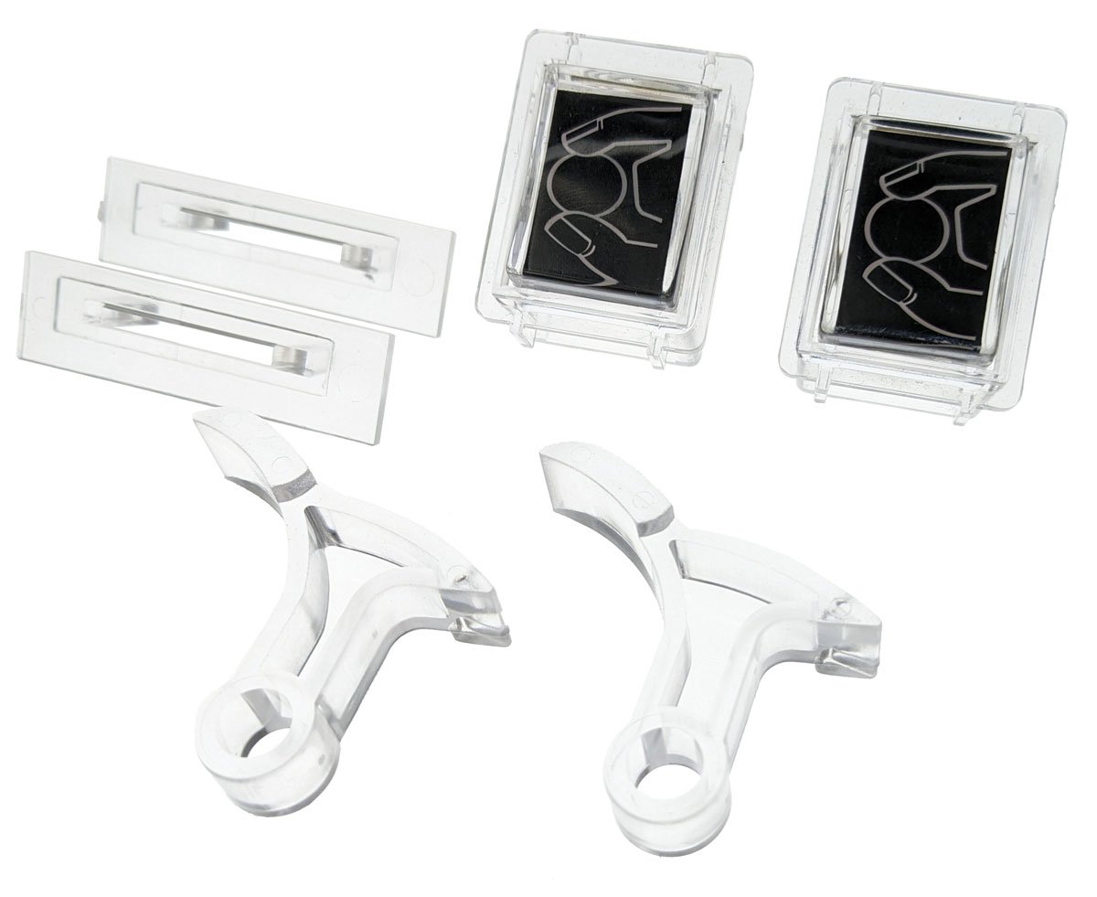 Clear Coin Door Button Conversion Kit (6 Pieces)