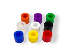 PerfectPlay Colored Silicone Flipper Rubber - Standard Size - Sold  Individually