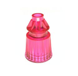 Jpop Pink Plastic Translucent Star Posts 1-1/16" Tall