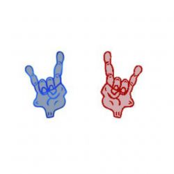Metallica Blue or Red Acrylic Speaker Inserts - Set of 2
