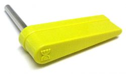 Data East Flipper Bat and Shaft Assembly - Yellow