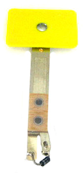 Data East/Sega/Stern 1-1/2" x 1" Large Yellow Rectangle Target Switch