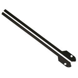 Data East Black Button-Guard Side Rails Without Hinge Notch/Cutout - Set of 2