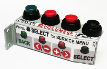 Stern 4-Button Service Assembly WITH DECAL