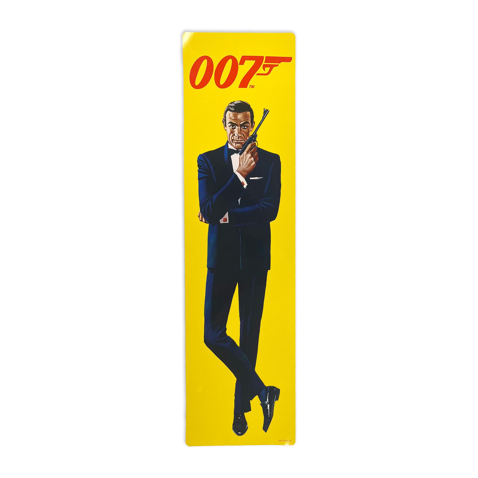 820-76V1-02 Stern James Bond 007 Pro Backbox Decal - Right, image size:1987x1987