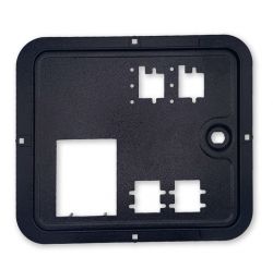 Coin Door Skin/Face, Frame & Hinge For Stern, JJP, CGC, American & Spooky Pinball Machines - Black