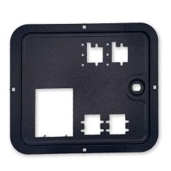 Coin Door Skin/Face, Frame & Hinge For Stern, JJP, CGC, American & Spooky Pinball Machines - Black