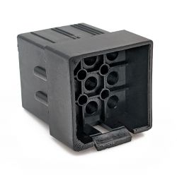 Female .093" Pin & Socket Receptacle Housing, 9 Circuits, 3x3