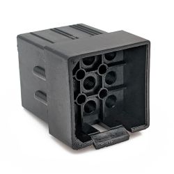Female .093" Pin & Socket Receptacle Housing, 9 Circuits, 3x3