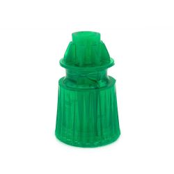 Fluorescent Green Translucent Star Post 1-1/16" Tall