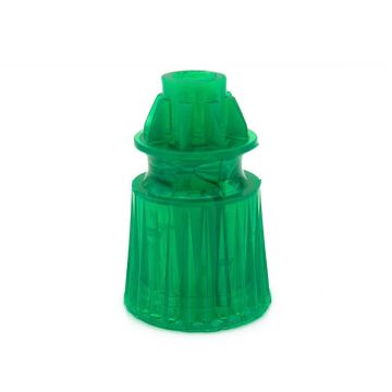 Fluorescent Green Translucent Star Post 1-1/16" Tall