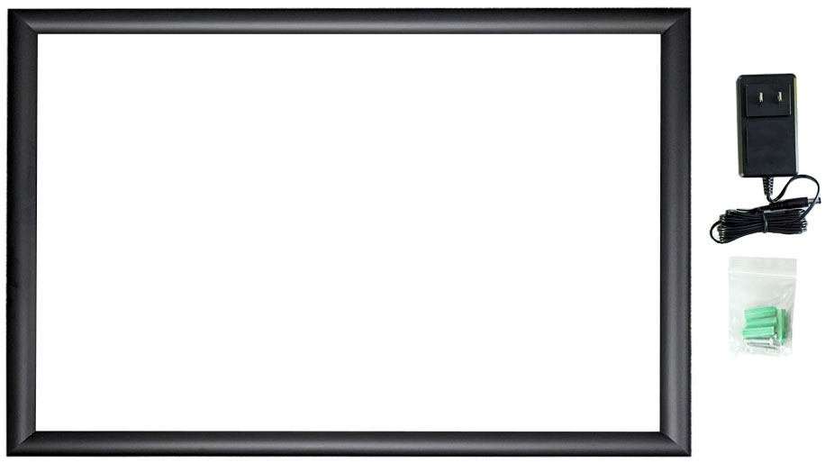 'LED Backlit Translite Frame For Stern SPIKE 2 Machines With LCD Displays - Black Colored Frame