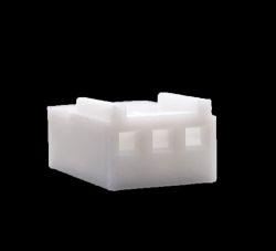 .100" (2.54mm) Crimp & Stuff 3-Position Housing With Locking Ramp