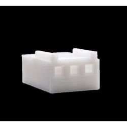 .100" (2.54mm) Crimp & Stuff 3-Position Housing With Locking Ramp