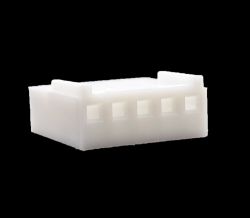 .100" (2.54mm) Crimp & Stuff 5-Position Housing With Locking Ramp