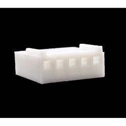 .100" (2.54mm) Crimp & Stuff 5-Position Housing With Locking Ramp