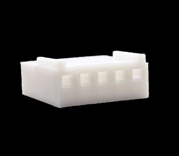 .100" (2.54mm) Crimp & Stuff 5-Position Housing With Locking Ramp