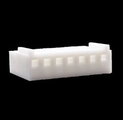 .100" (2.54mm) Crimp & Stuff 7-Position Housing With Locking Ramp