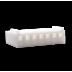 .100" (2.54mm) Crimp & Stuff 7-Position Housing With Locking Ramp