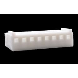 .100" (2.54mm) Crimp & Stuff 8-Position Housing With Locking Ramp