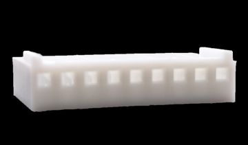 .100" (2.54mm) Crimp & Stuff 9-Position Housing With Locking Ramp